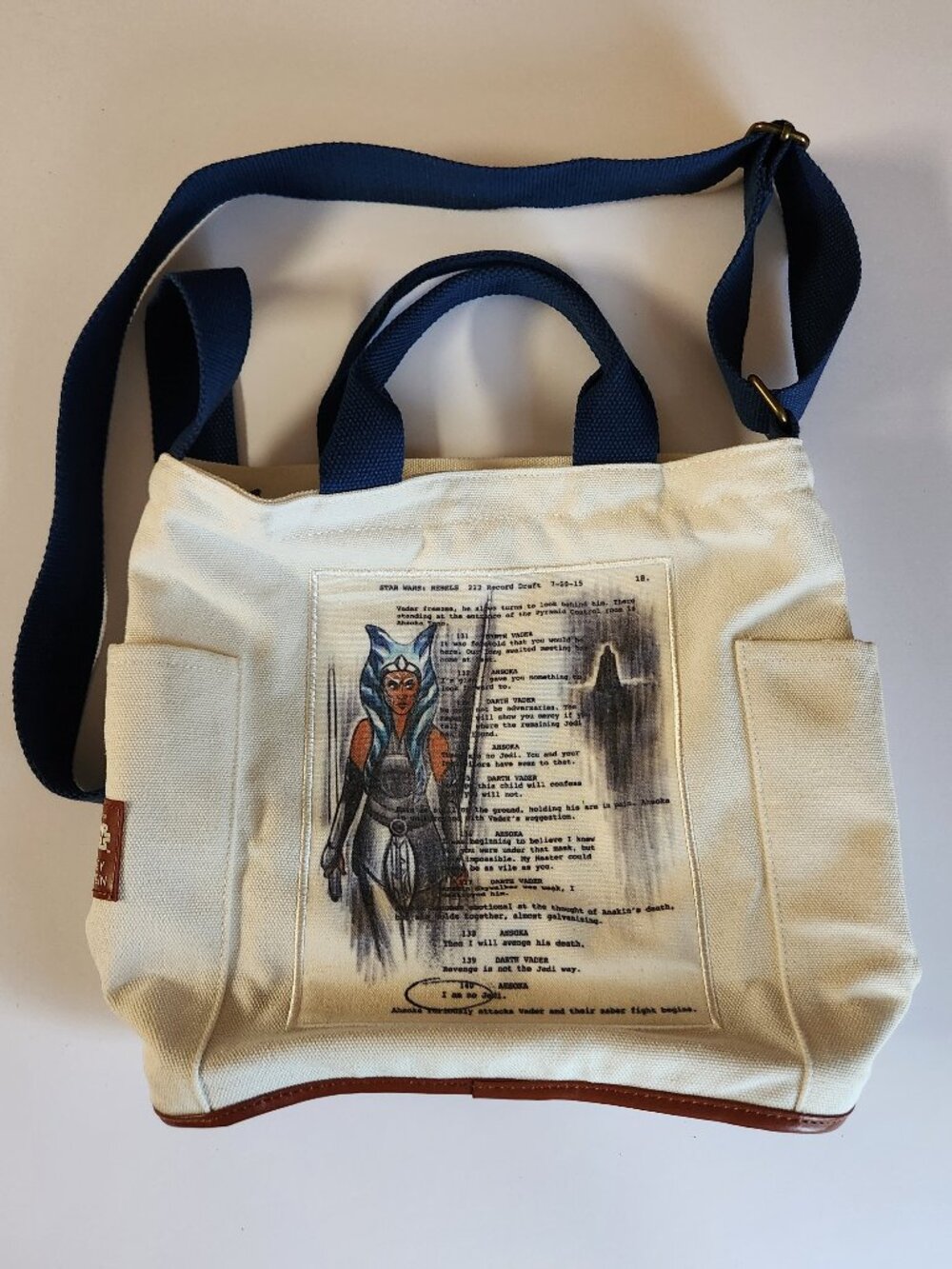 Disney Star Wars Ahsoka Tano Tote I Am No Jedi Canvas Bag By Ashley Eckstein